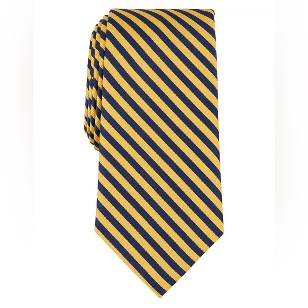 NWT Nautica Blue and Yellow Yachting Stripe Tie